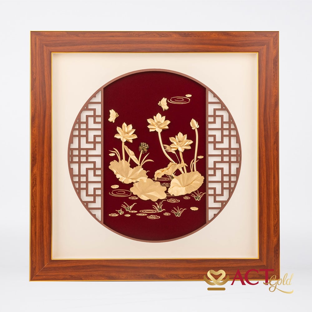 Tranh dát vàng - Quà Tặng Dát Vàng - Công Ty TNHH Q&V